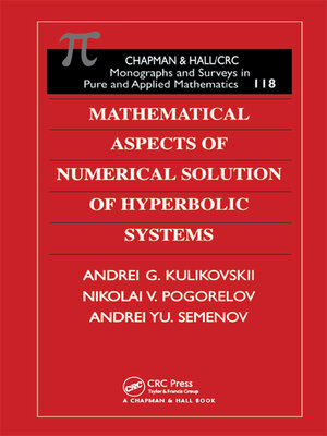 cover image of Mathematical Aspects of Numerical Solution of Hyperbolic Systems